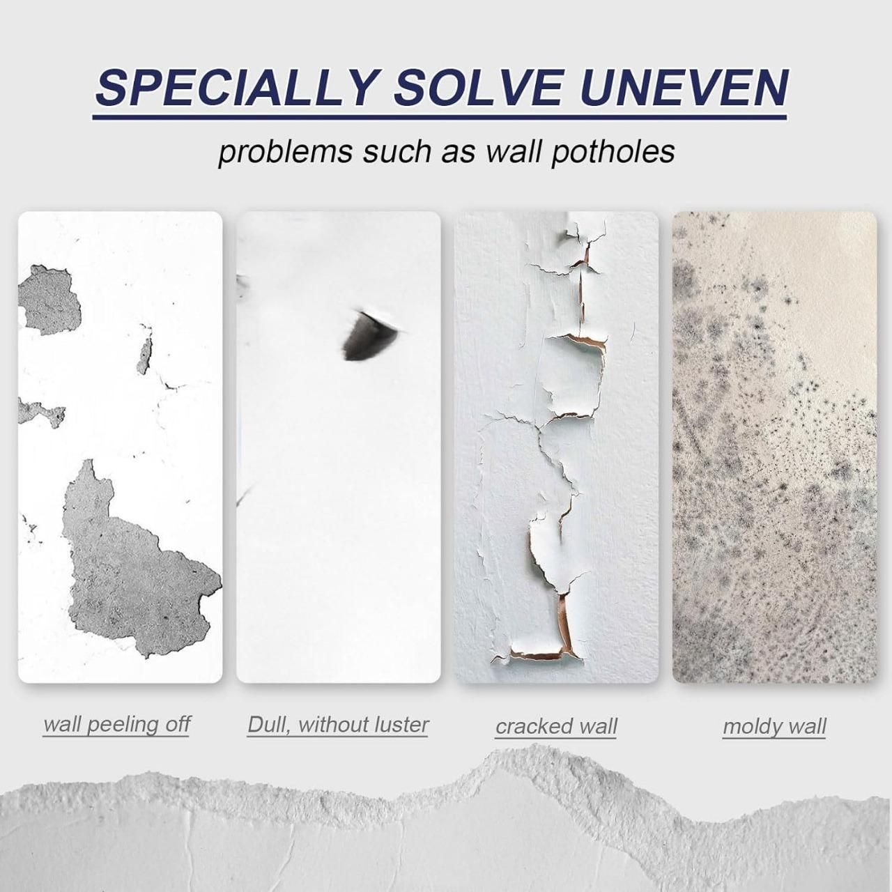 THE GIR FARMER wall repair spray paint fixing uneven walls with peeling, dull, cracked, and moldy surfaces