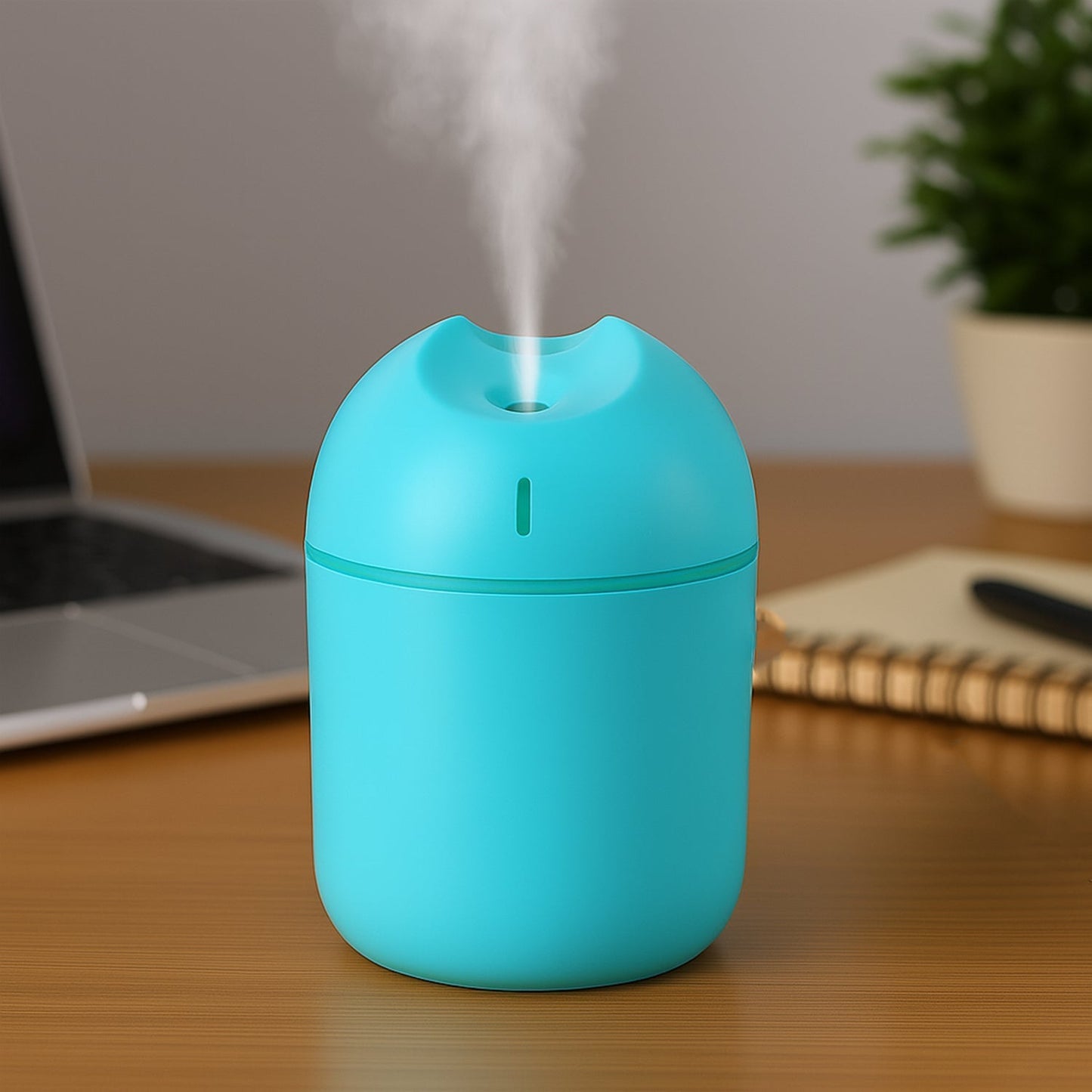 Blue USB Mini Air Humidifier for Home & Office (1 Pc) Your Brand