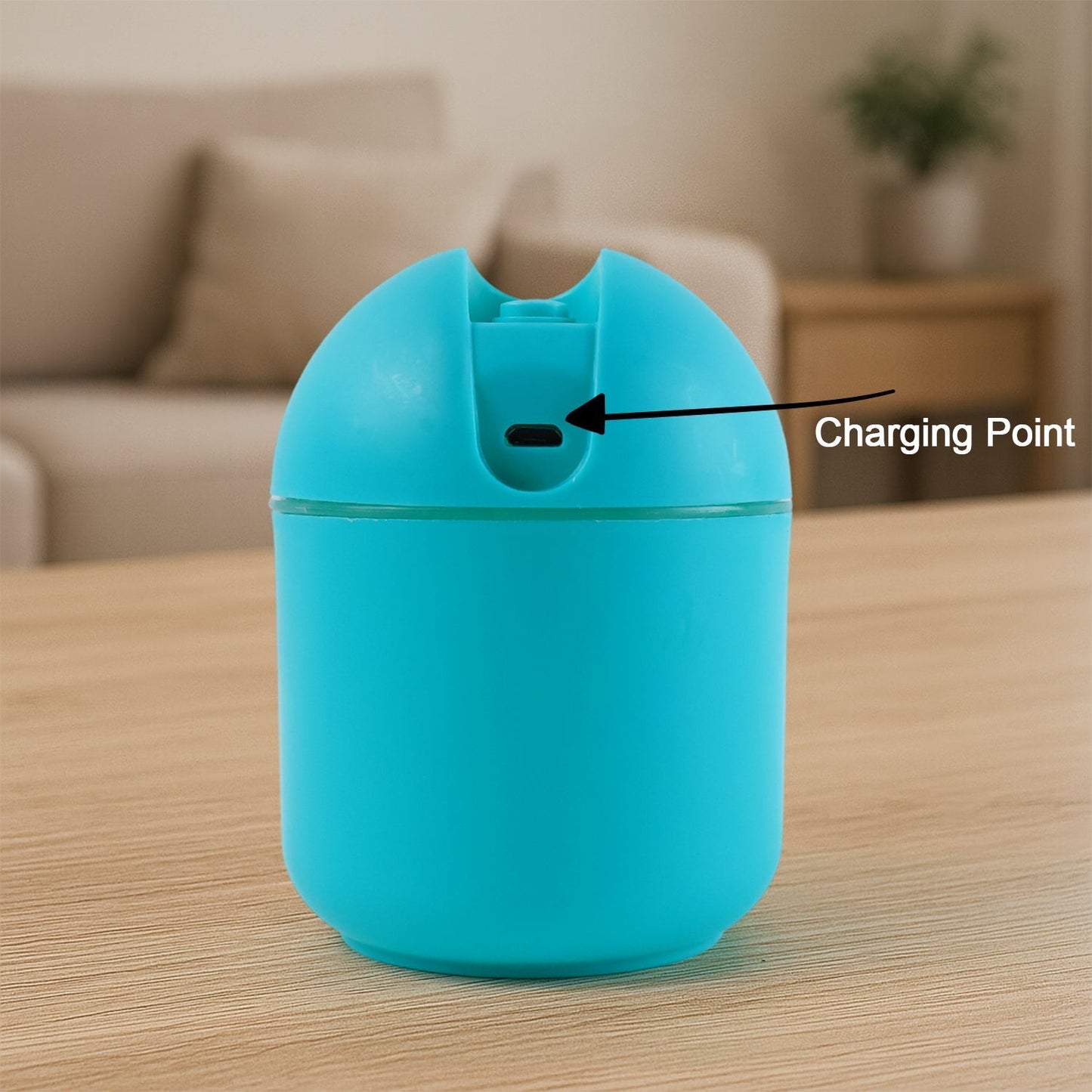 Blue USB Mini Air Humidifier for Home & Office (1 Pc) Your Brand