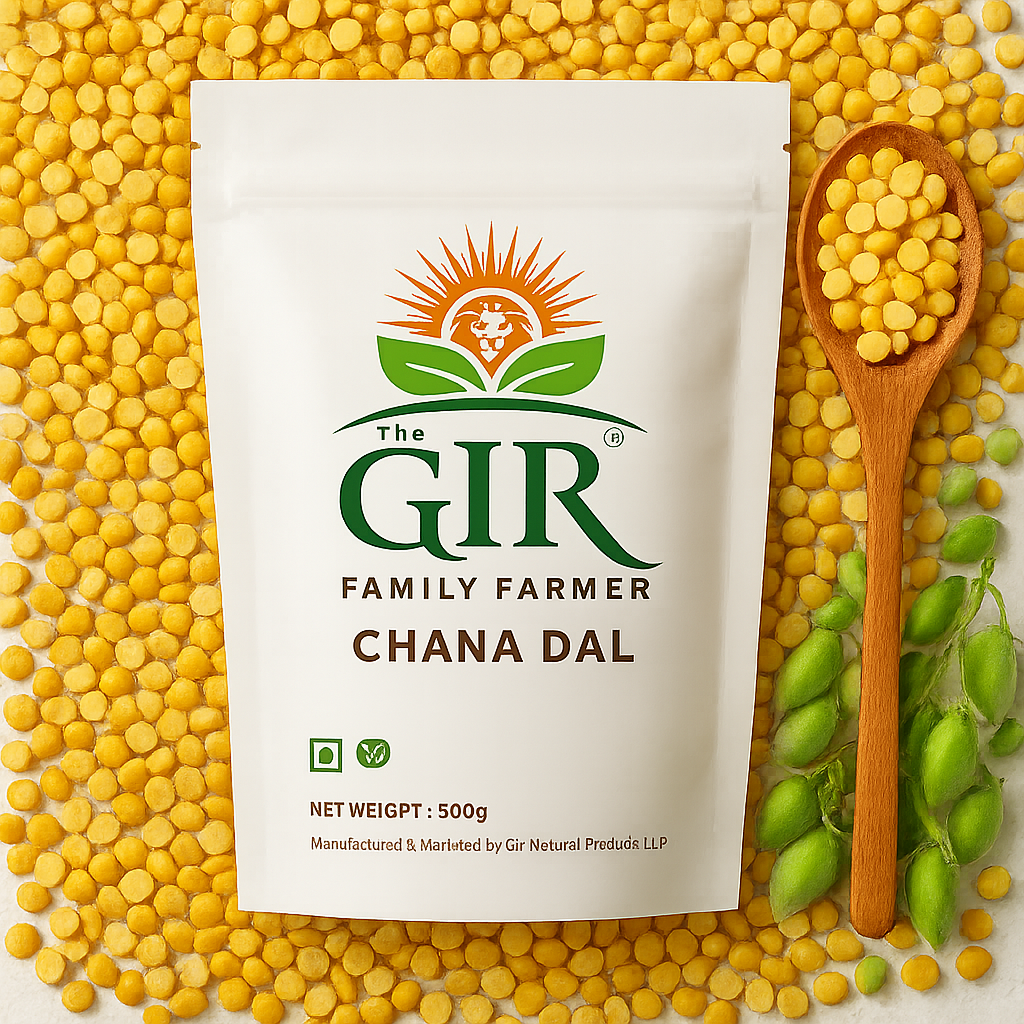 THE GIR FARMER Organic Chana Dal - Ingredient Showcase