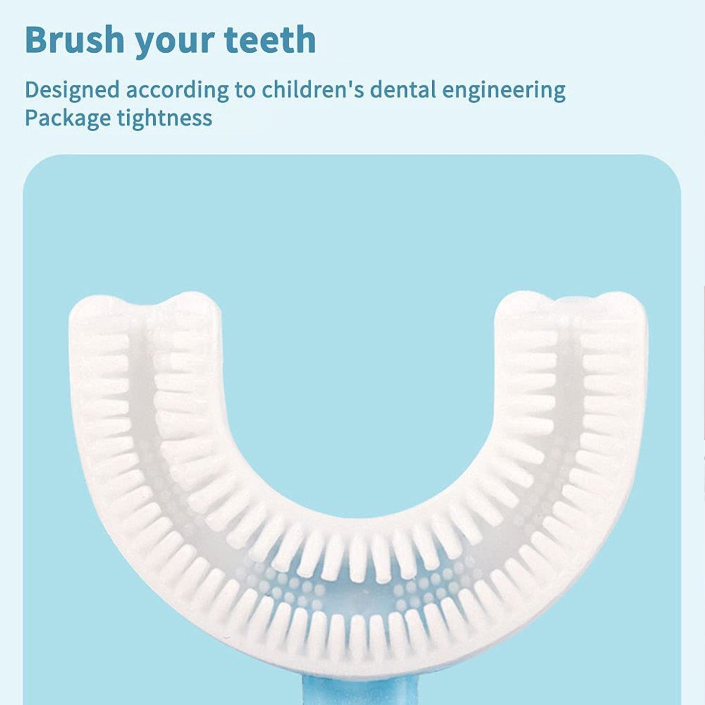 Kids U Shaped Toothbrush designed for effective cleaning and comfort for children's dental care