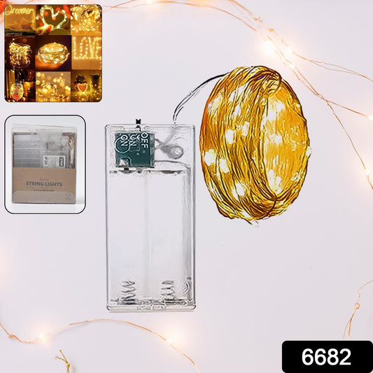 Your Brand LED waterproof fairy lights on a spool with a battery box for outdoor decorations