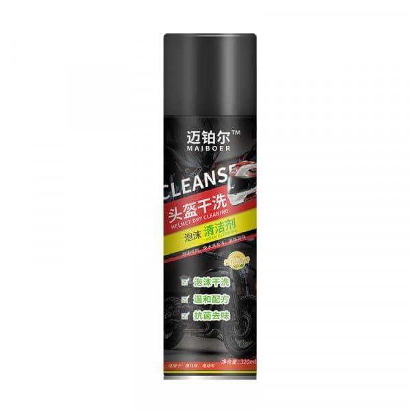 THE GIR FARMER helmet dry cleaning spray in black bottle for effective helmet cleaning