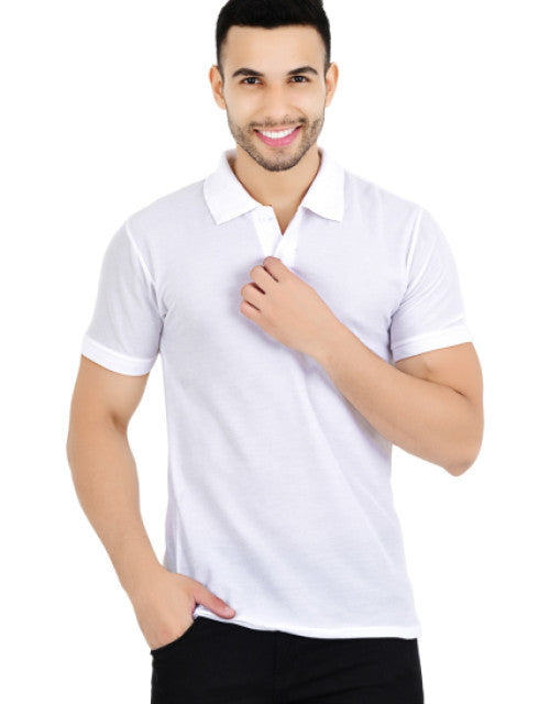 Dropdash men's multicolor polo t-shirt pack in white featuring a classic fit and comfortable fabric