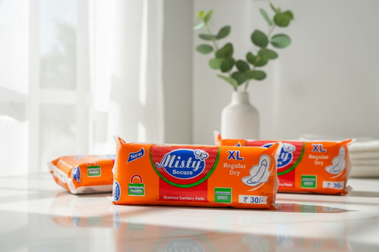 THE GIR FARMER extra large sanitary napkins 12 pack with premium absorbency and scent for comfort