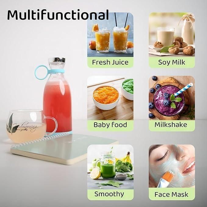 Multifunctional compact blender for travel used for fresh juice soy milk baby food milkshake smoothie and face mask