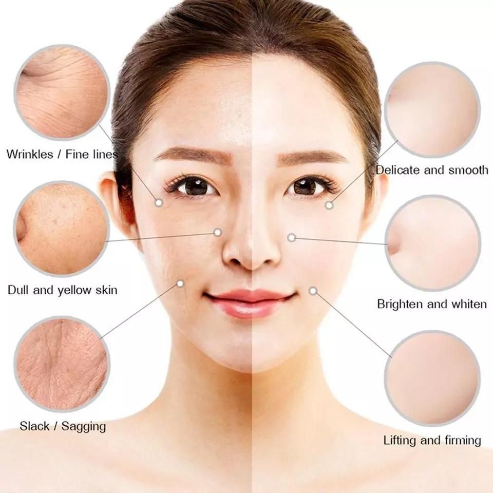 Natural anti-wrinkle treatment serum for reducing fine lines and brightening skin tone