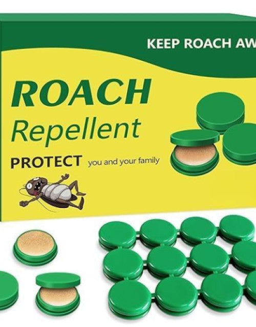 Dropdash natural roach repellent pads in green packaging, designed to protect you and your family from pests
