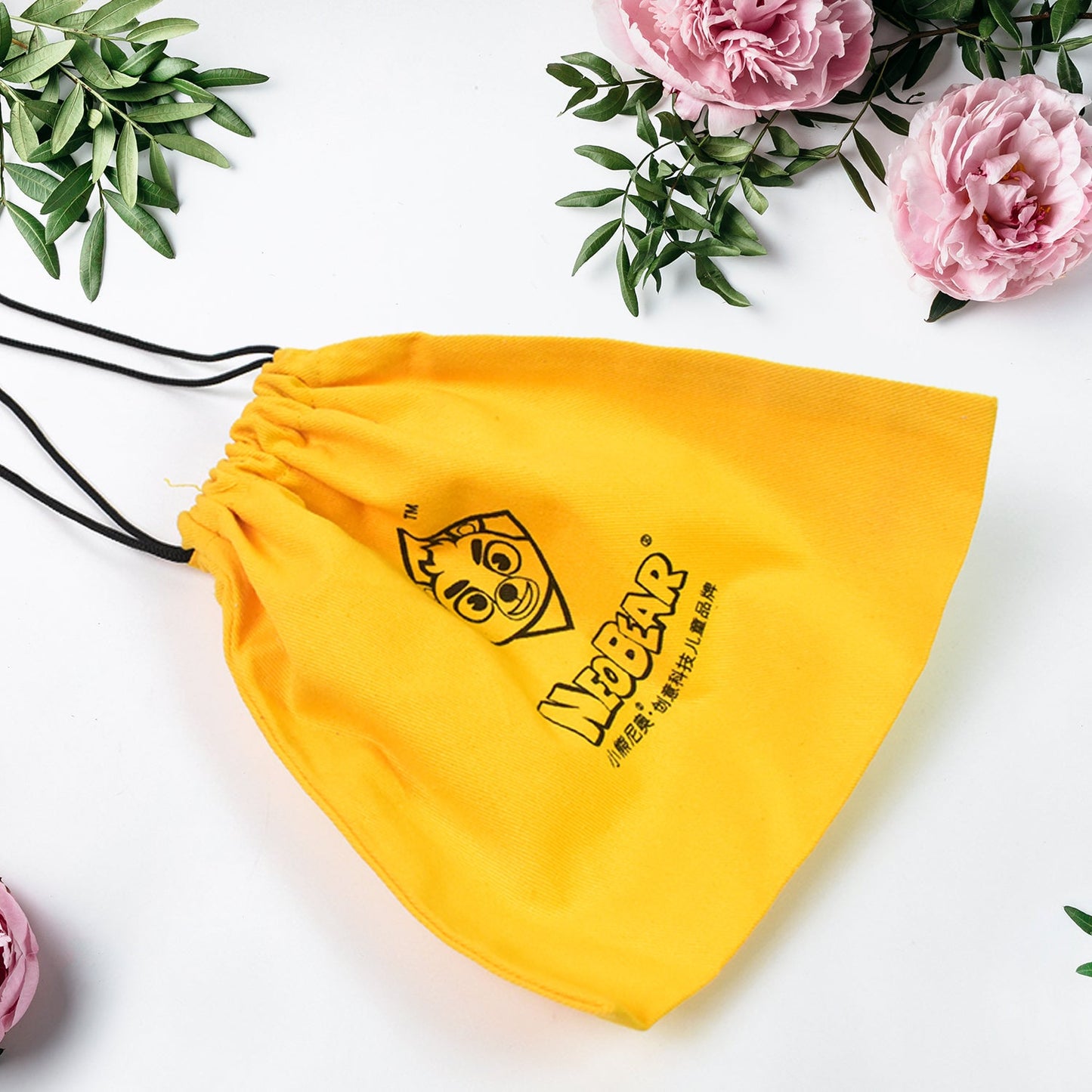 Heavy duty small dori bag in yellow with drawstring closure for versatile storage options