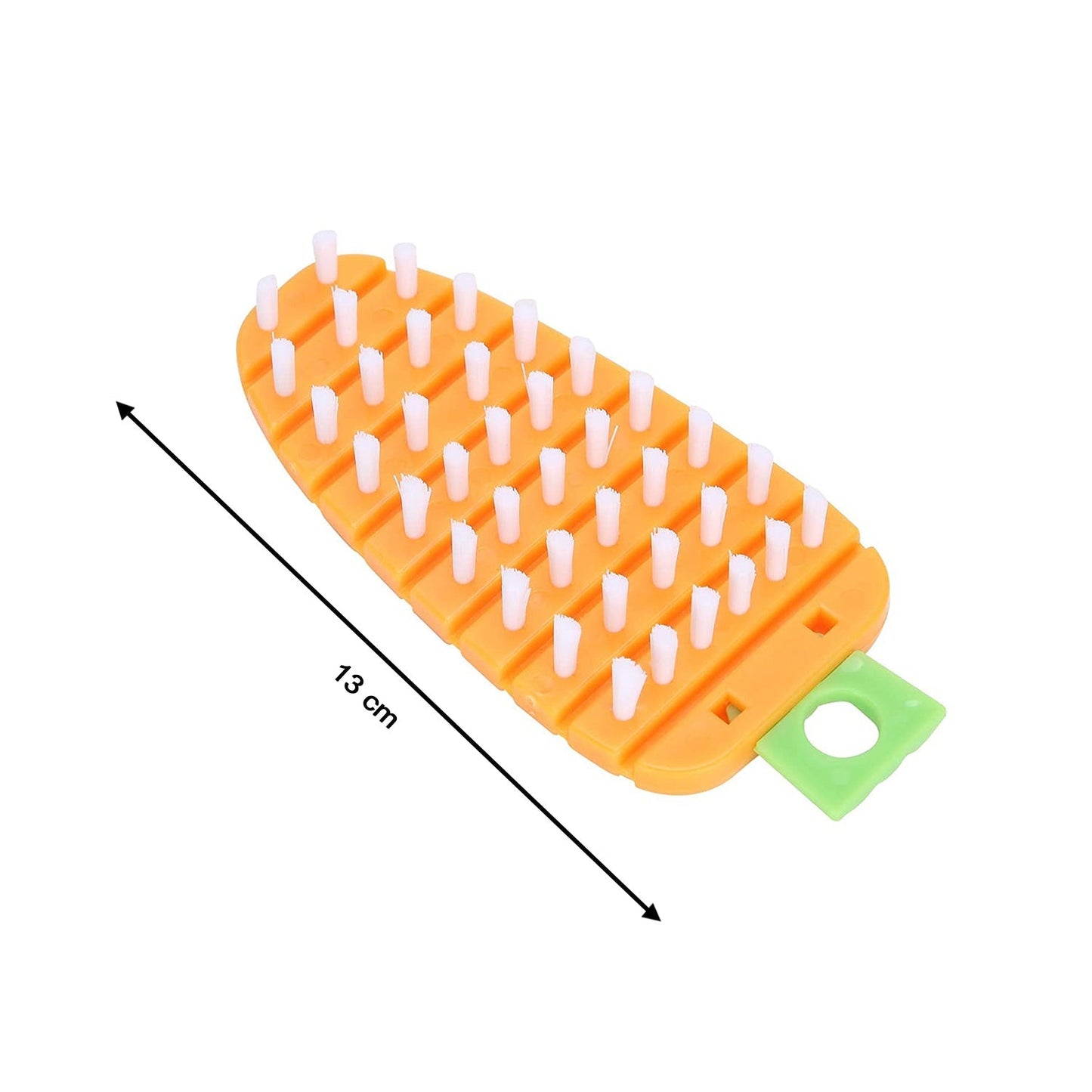 Non-toxic vegetable scrubbing brush with ergonomic design for effective cleaning of vegetables