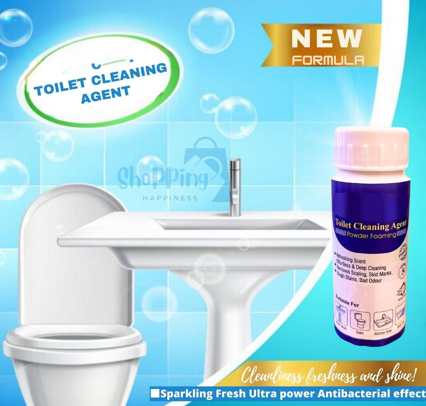 THE GIR FARMER antibacterial toilet cleaner 100g with new formula for sparkling fresh toilet cleaning