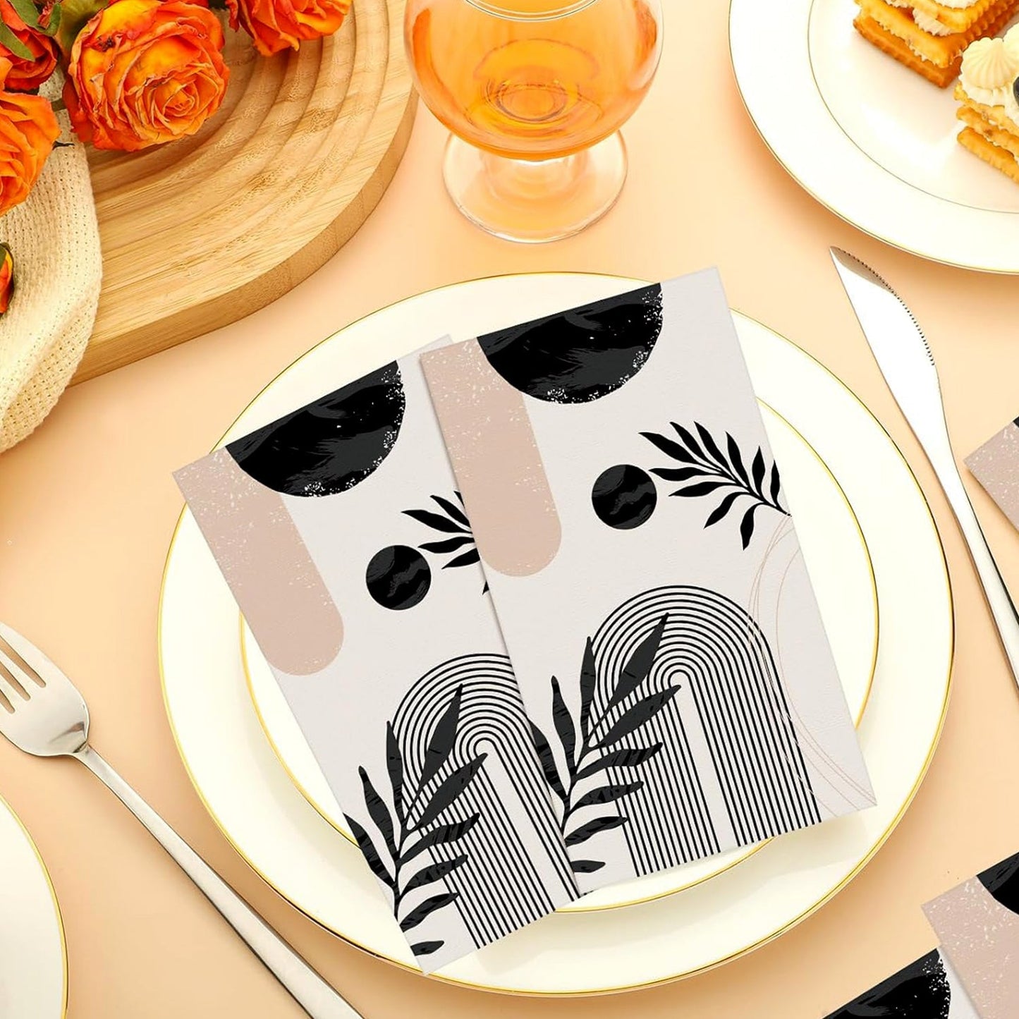 Premium Disposable Paper Napkins Approx 100 Pcs Your Brand