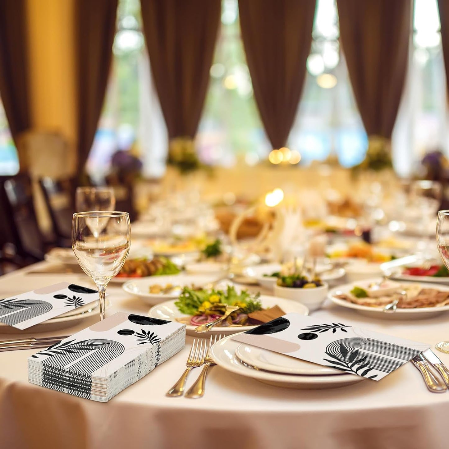 Premium Disposable Paper Napkins Approx 100 Pcs Your Brand