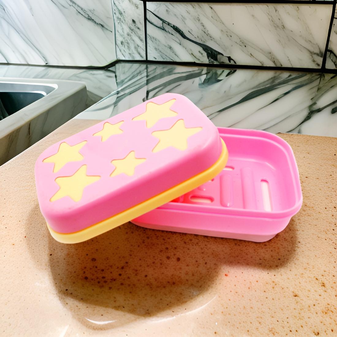 3700 Star Plastic Travel Soap Box - Leak-Proof Bathroom Holder for All Soap Sizes