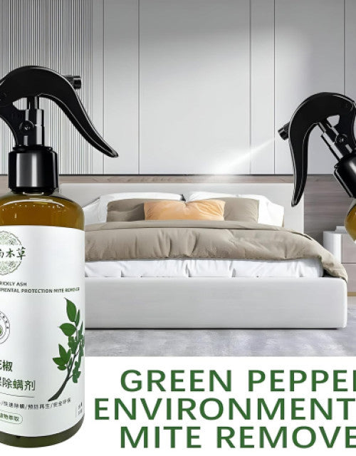 Dropdash plant extract anti-mite spray in a stylish bedroom for effective mite control