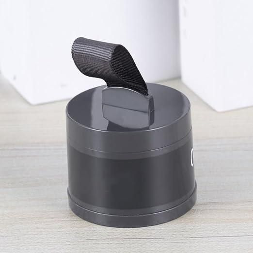 Portable hairline black powder container with a convenient applicator for easy use