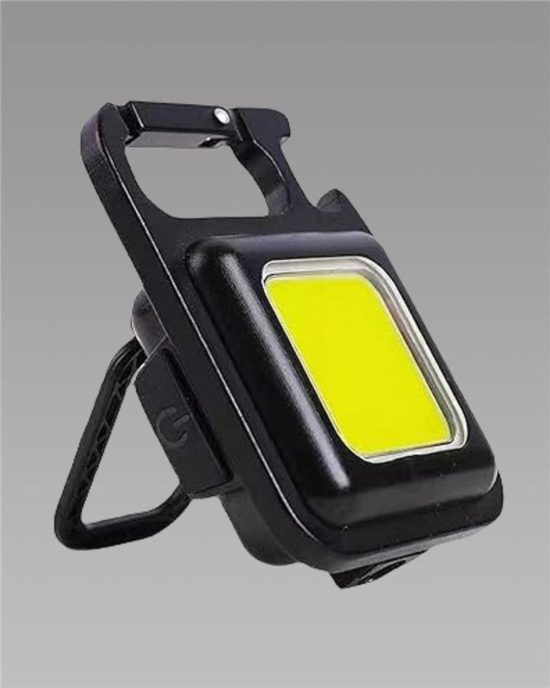The Gir Farmer portable LED emergency light with black casing and built-in stand for easy use