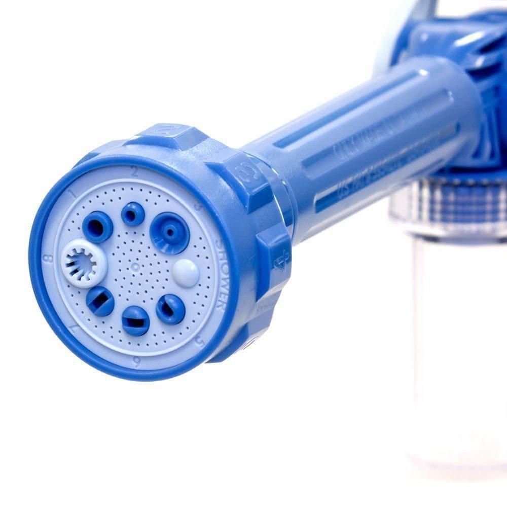 Blue and white powerful water sprayer for plants with multiple spray settings by THE GIR FARMER