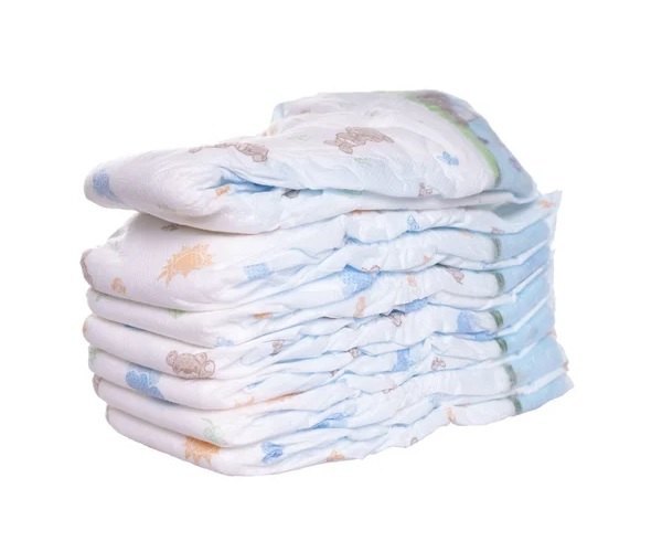Stack of premium baby diaper 50 pack featuring soft, breathable material for maximum comfort