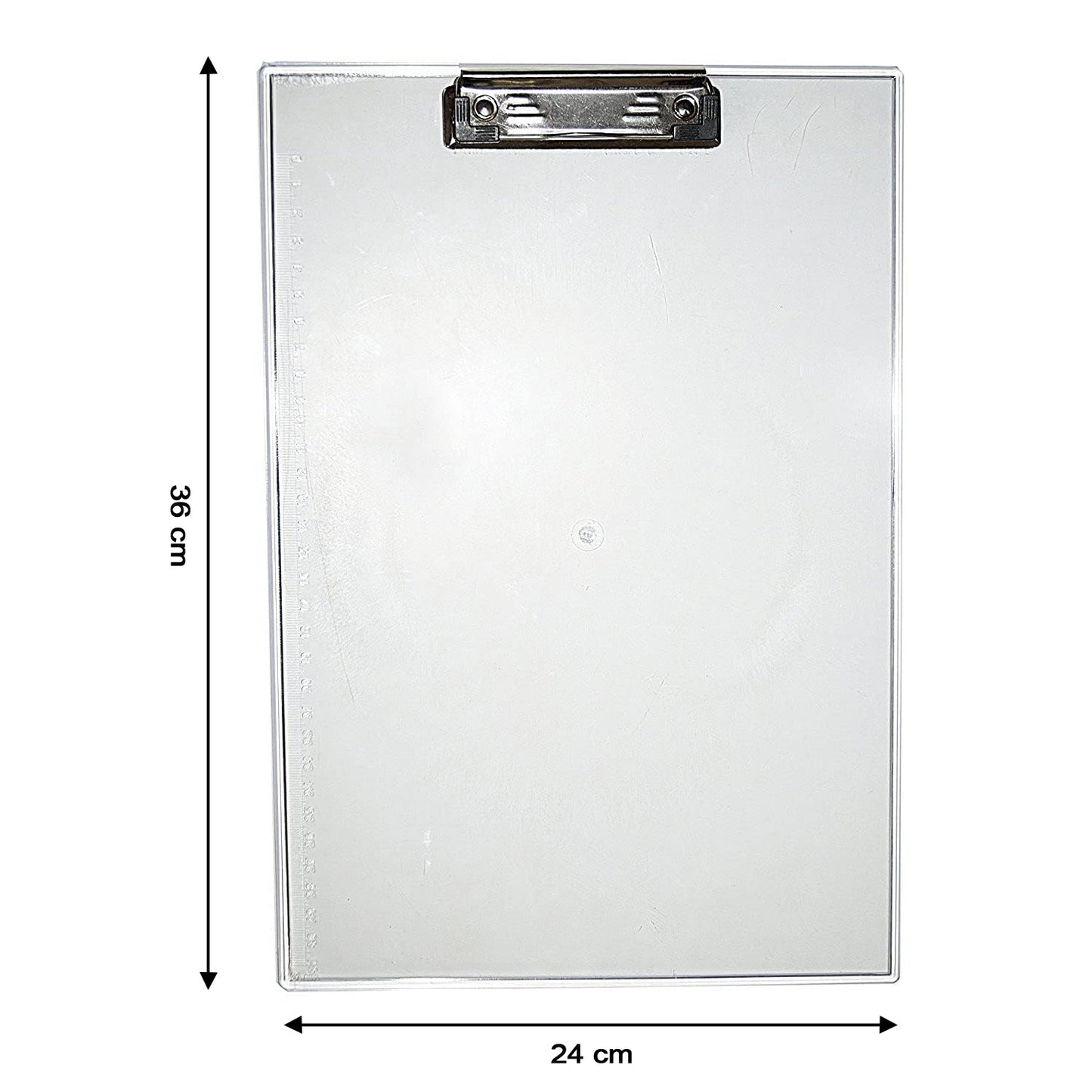 Your Brand Premium Transparent Exam Pad with a sturdy clip for easy note-taking and organization