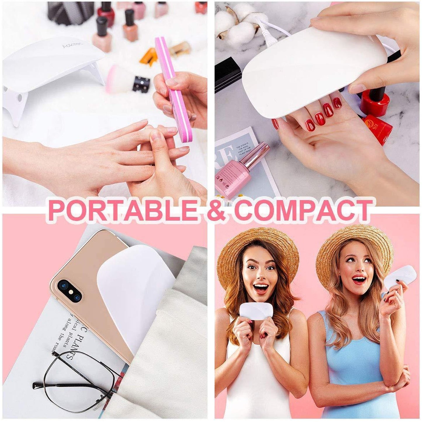 Portable and compact professional nail polish dryer machine for quick and easy nail drying