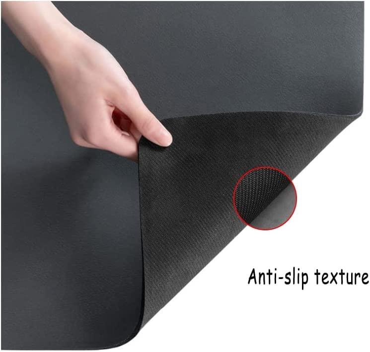 Quick drying kitchen mat with anti-slip texture for safety and comfort during cooking