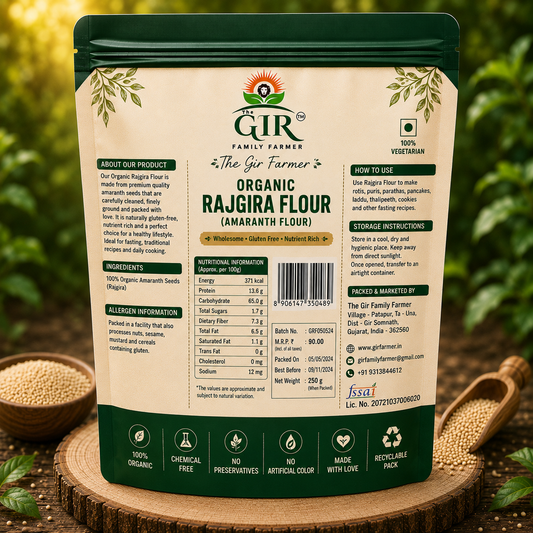 Organic Rajgira Flour Gluten-Free Amaranth Atta | The Gir Farmer
