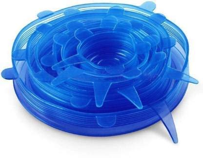THE GIR FARMER blue reusable lids for bowls and containers in various sizes stackable set