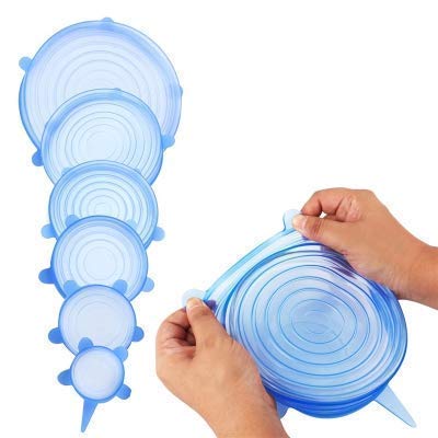 THE GIR FARMER reusable lids for bowls and containers in multiple sizes stretching over bowl