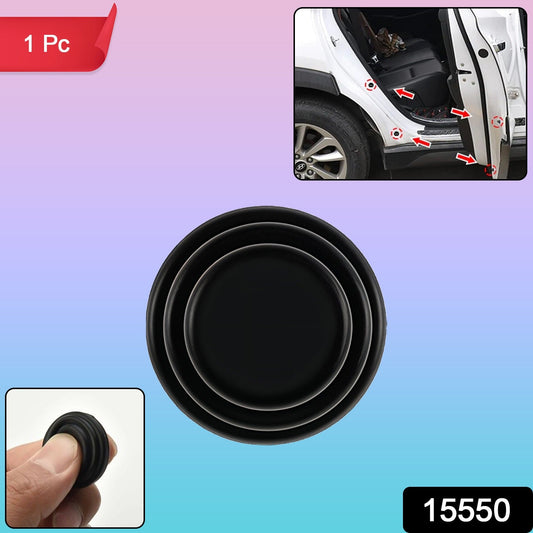 Rubber car door shock absorber designed to reduce impact noise and protect vehicle doors