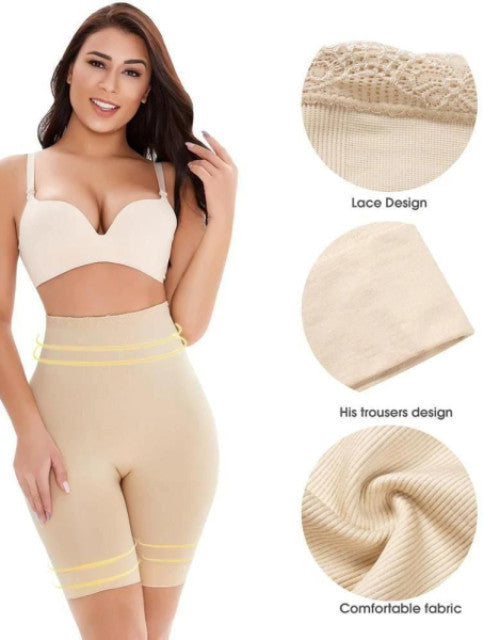 Dropdash seamless tummy tucker shapewear in nude with lace design and comfortable fabric for a smooth fit