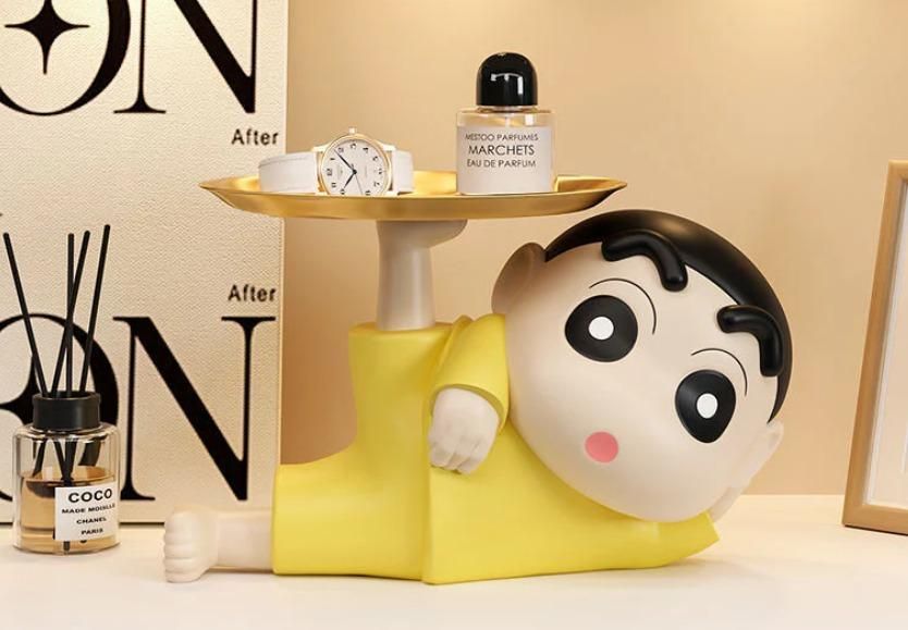Shinchan tray holder featuring a playful design, perfect for organizing small items and decor