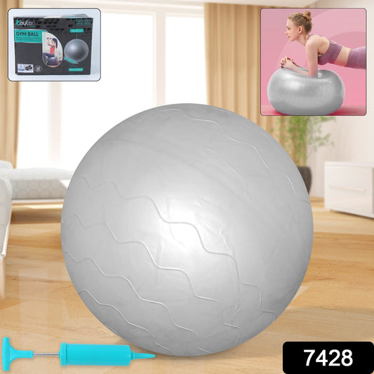 Heavy Duty Gym Ball Non-Slip Stability Ball with Foot Pump for Total Body Fitness Your Brand