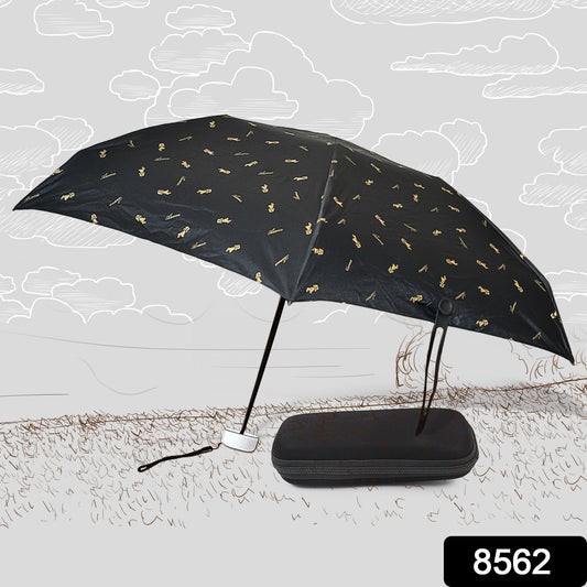 3-Fold Cute Umbrella – Sun & Rain Protection, UV Shield (1 Pc / With Zip Case) Your Brand