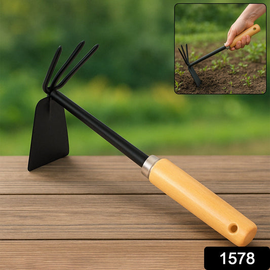 2 in 1 Double Hoe Gardening Tool with Wooden Handle Your Brand