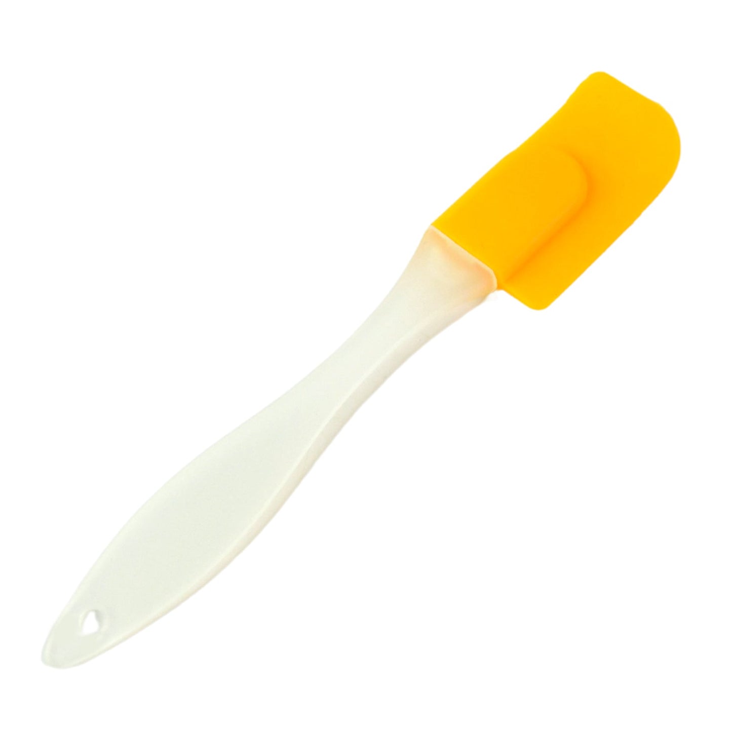 Silicone Spatula with Yellow Head for Mixing and Spreading in the Kitchen