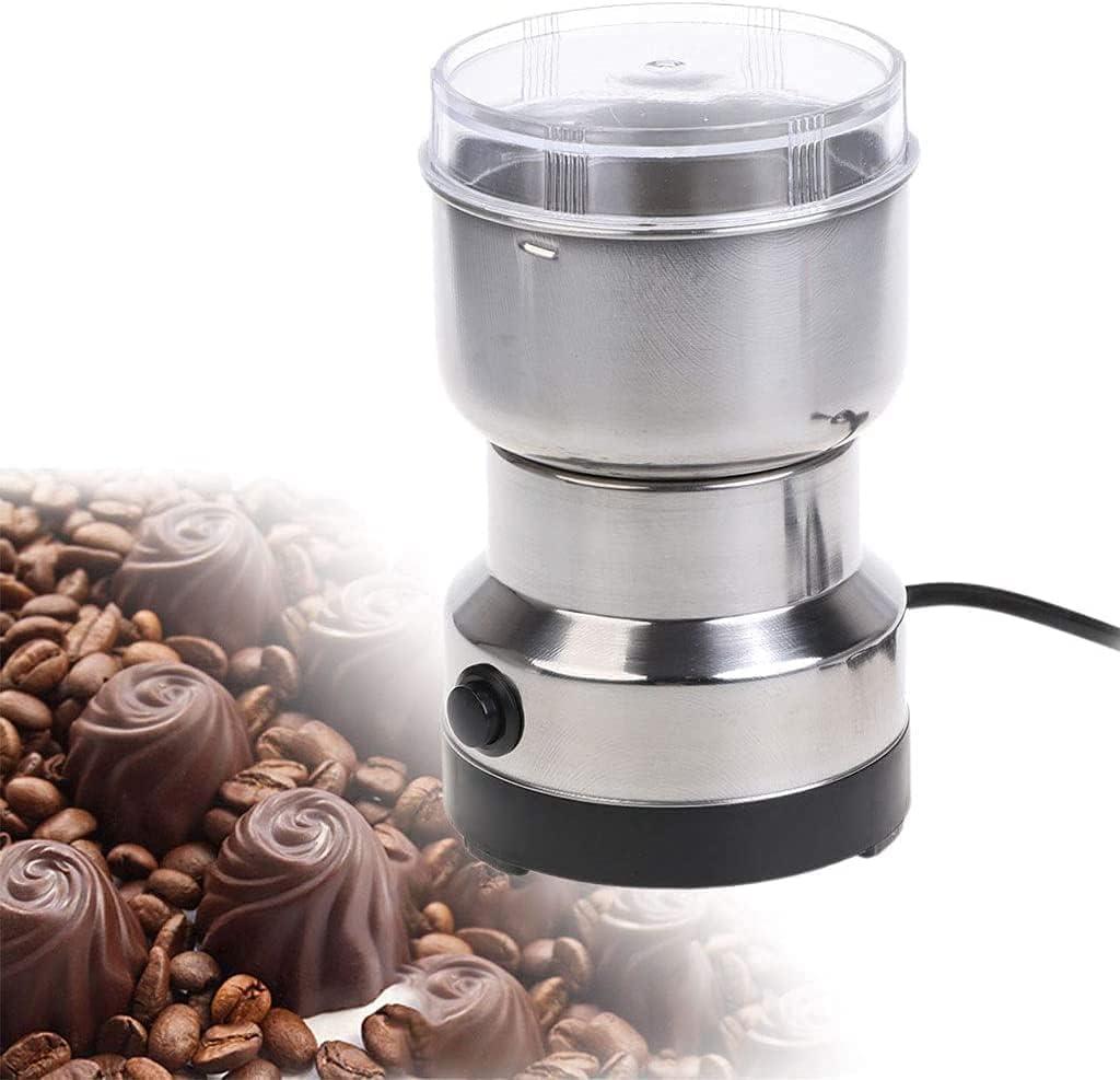 THE GIR FARMER stainless steel portable coffee bean grinder with transparent lid and power cord