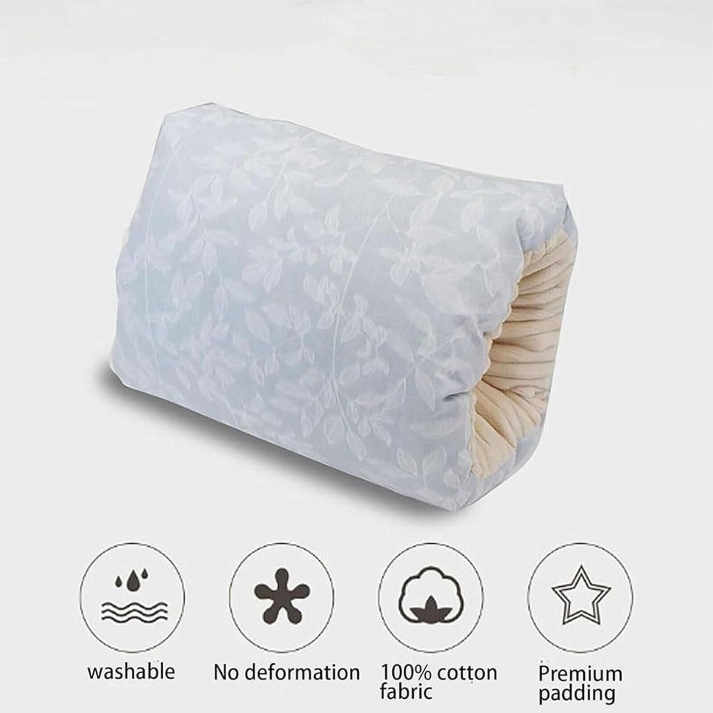 Supportive cozie cradle pillow made of 100% cotton with premium padding and washable fabric