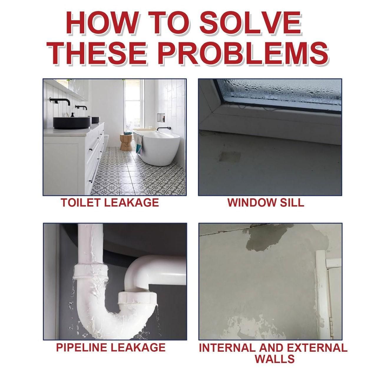leak repair cream pack of 2 for toilet leakage window sill pipeline and internal and external wall repairs