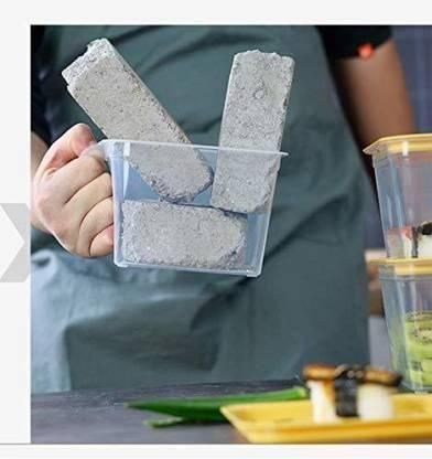The Gir Farmer unbreakable kitchen storage basket set holding heavy concrete blocks to show durability