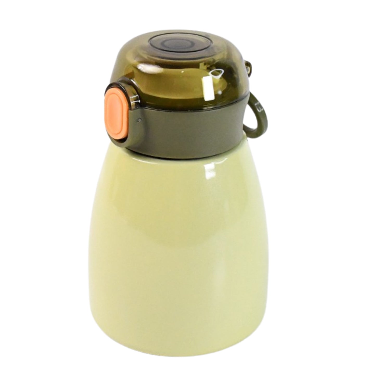 Wukusy vacuum insulation flask sports in light green color with secure lid for drinks
