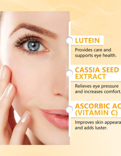 Close-up of woman applying anti-aging eye treatment oil focusing on eye care ingredients by The Gir Farmer