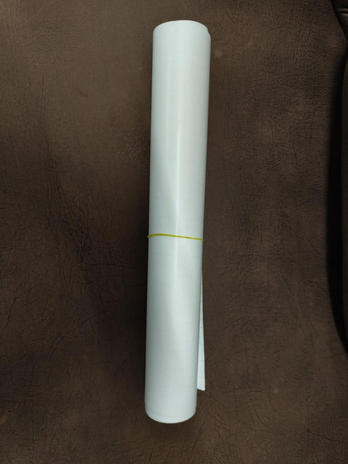 Roll of transparent wall protection film for durable and clear surface protection