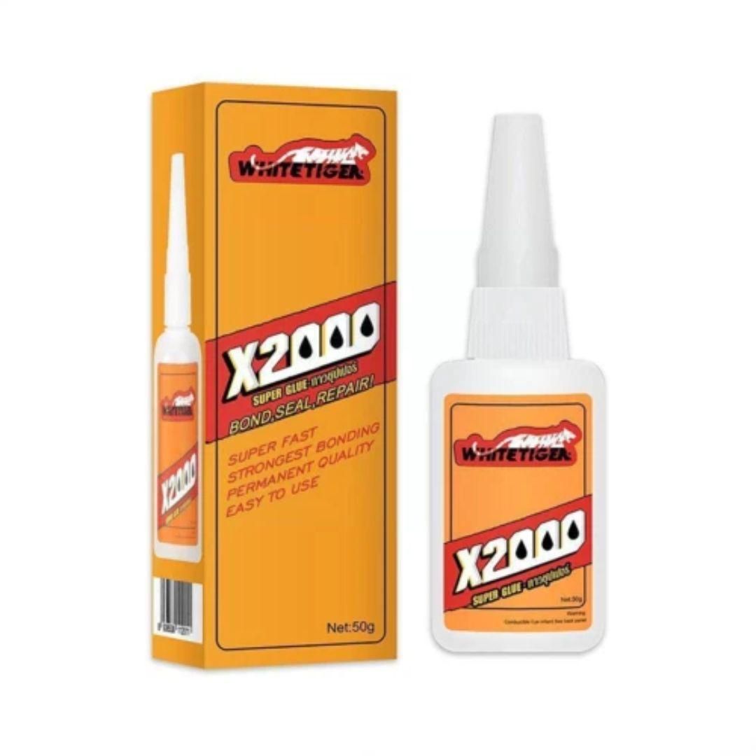WhiteTiger X2000 strong adhesive for home repairs with super fast bonding in 50g bottle