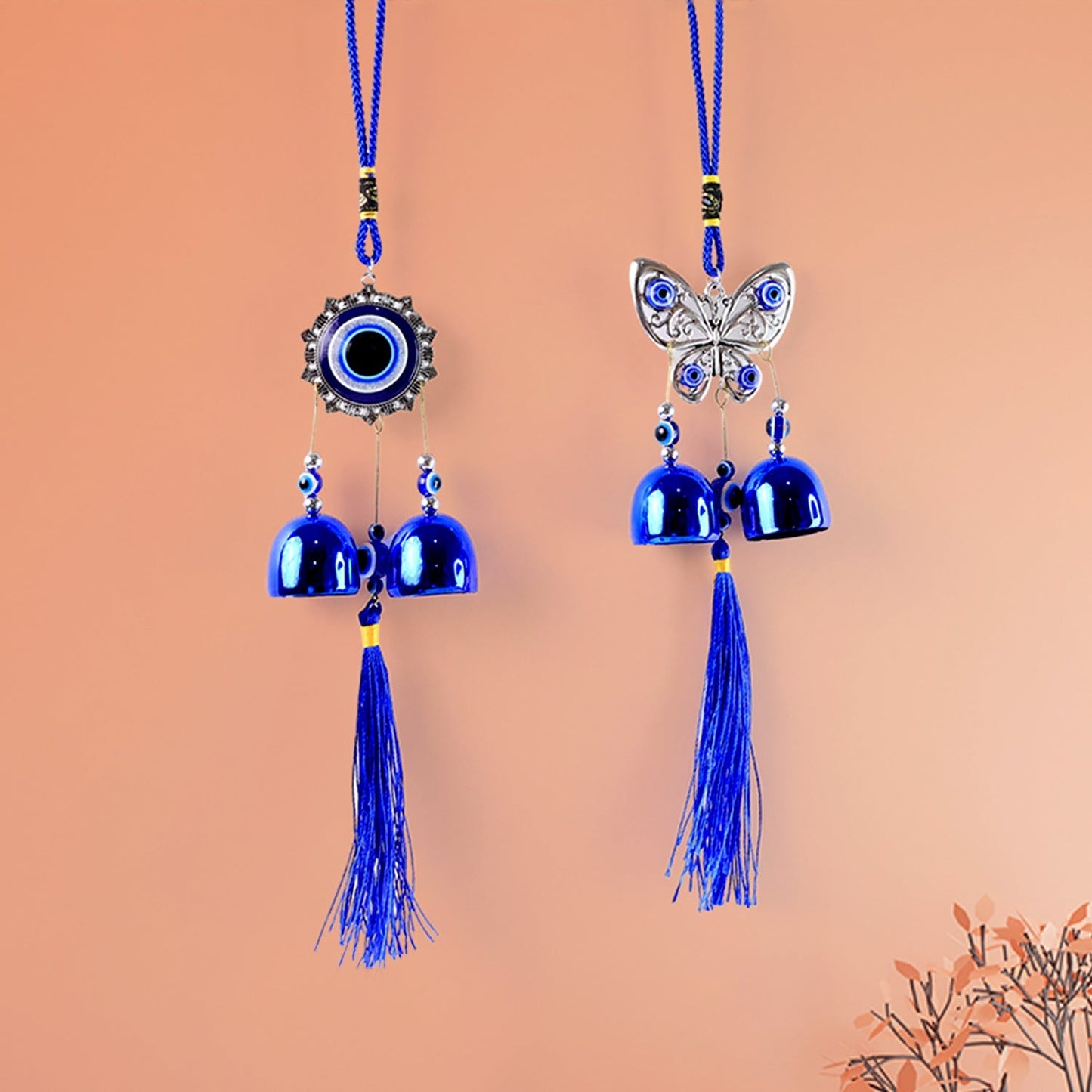 Metal Evil Eye Wind Chime Bells (Mix Design / 1 Pc) Your Brand