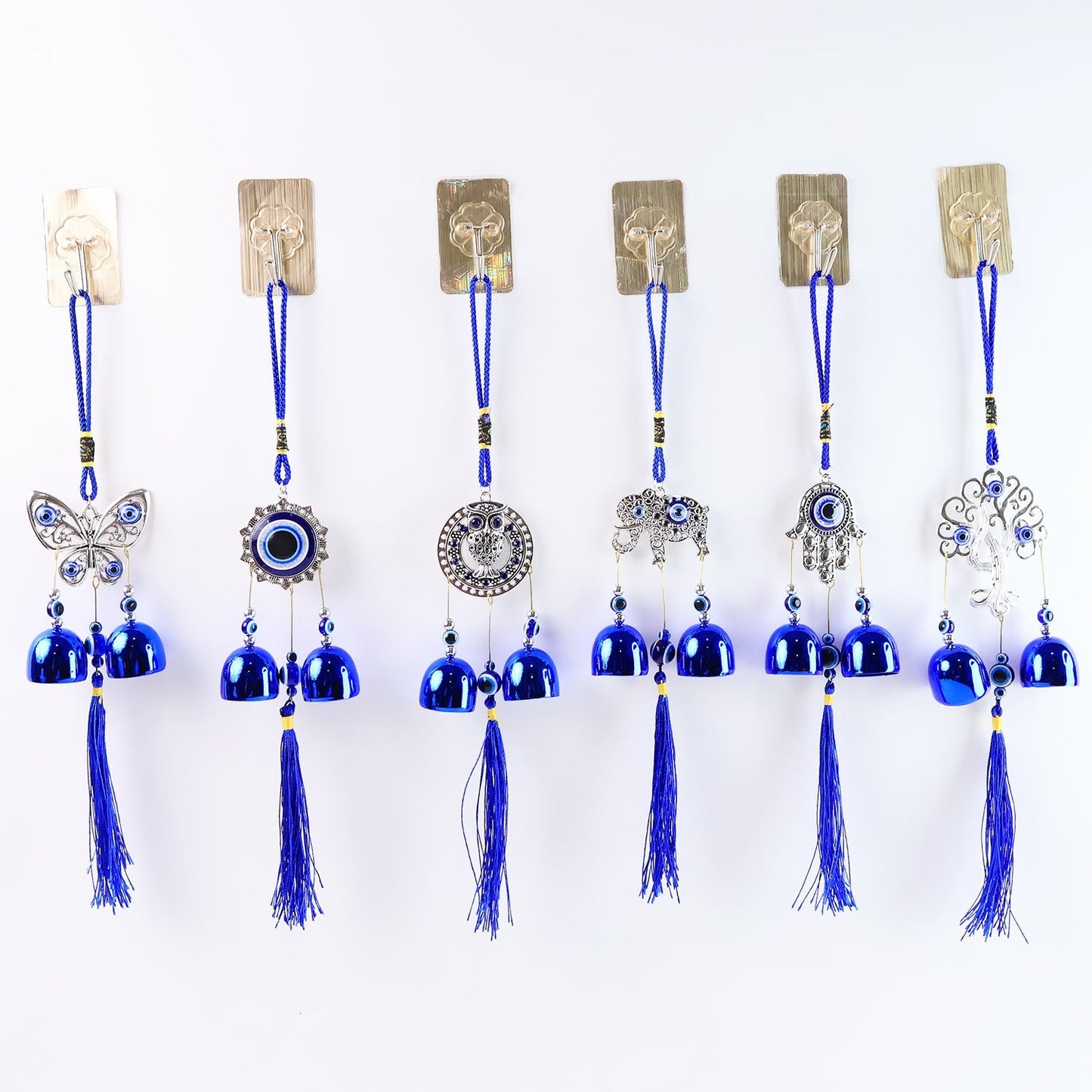 Metal Evil Eye Wind Chime Bells (Mix Design / 1 Pc) Your Brand