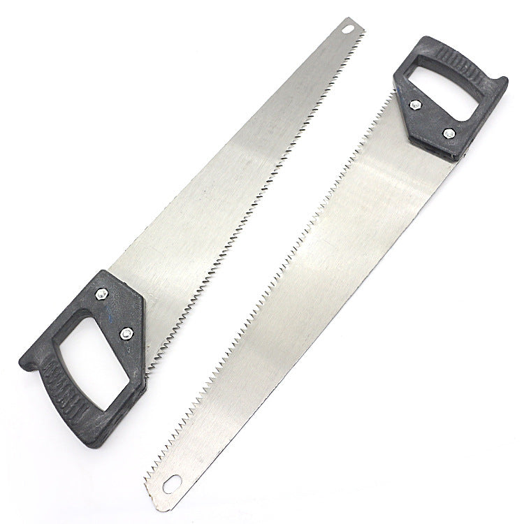 Your Brand powerful hand saw for wood cutting two long steel blades with black plastic handles