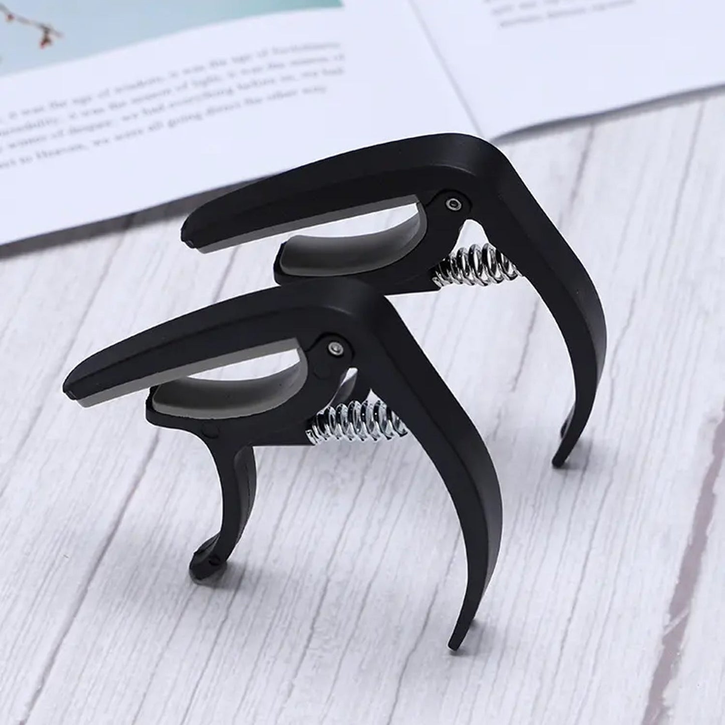 Guitar Capo with Pickup Stand, Soft for Acoustic and Electric Guitar Ukulele Mandolin Banjo Guitar Accessories Your Brand