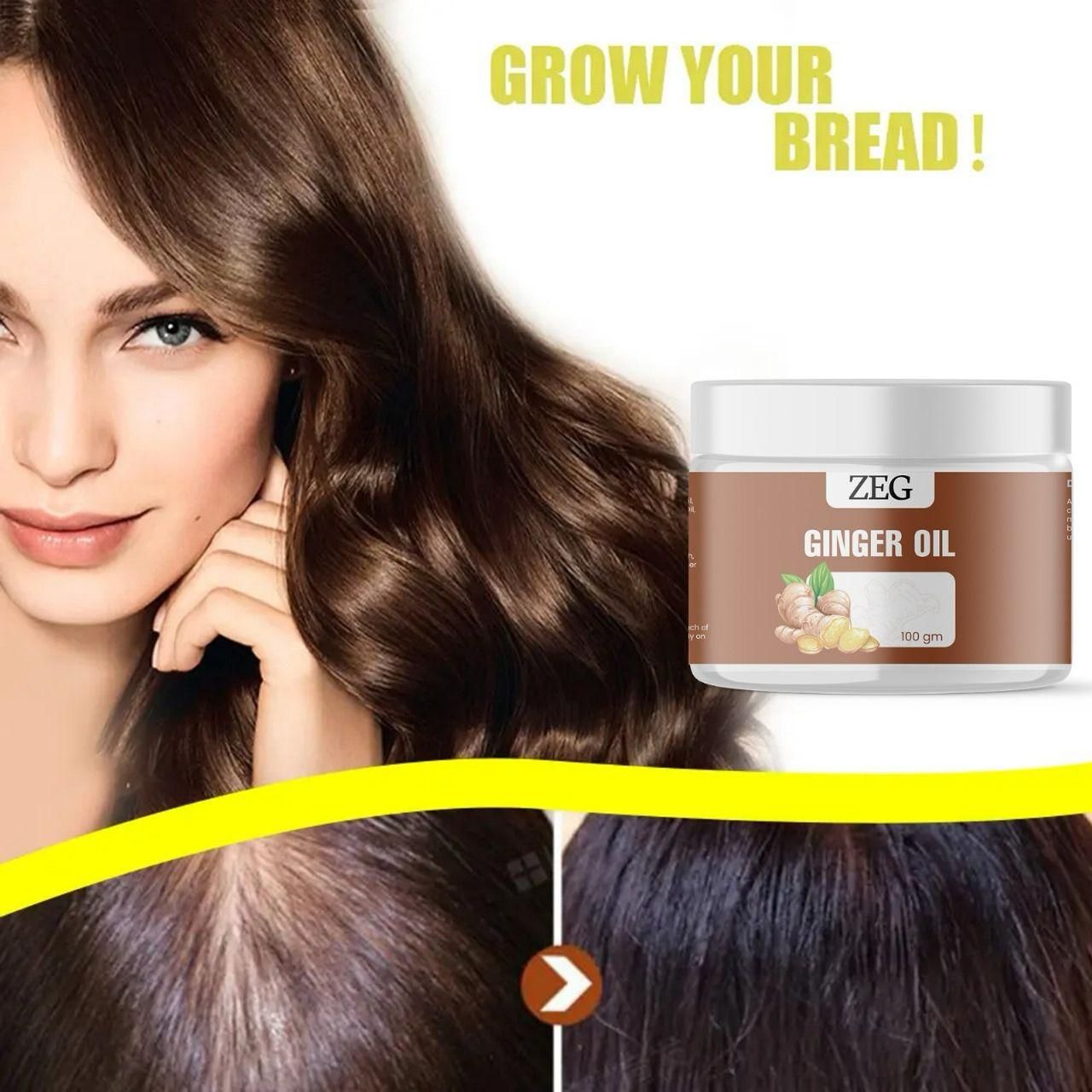 ZEG Ginger Oil for Body Massage in a 100 gm container to enhance relaxation and soothe muscles