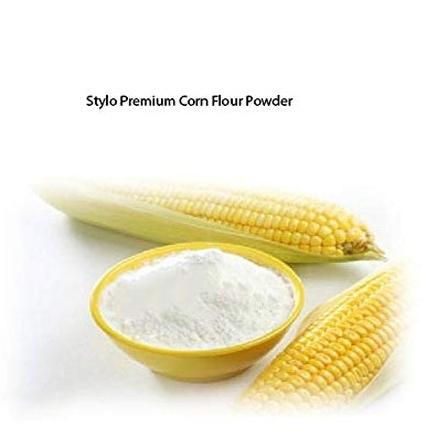 THE GIR FARMER Organic Corn Flour online in a yellow bowl with fresh corn cobs